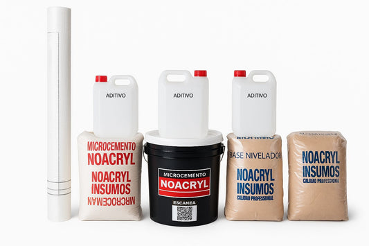 kit premiun Microcemento (Con malla y Doble base niveladora)